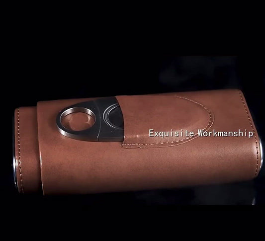 3 Finger Portable Cigar Humidor case
